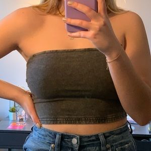 TNA GREY ACID WASH TUBE TOP
